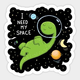 Sleepy Dino Sticker